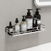 Plantex Bathroom Shelf for Wall/Stainless Steel Bathroom Shelf with Railings/Storage Organizer/Bathroom Accessories Set(12 inches, Chrome)