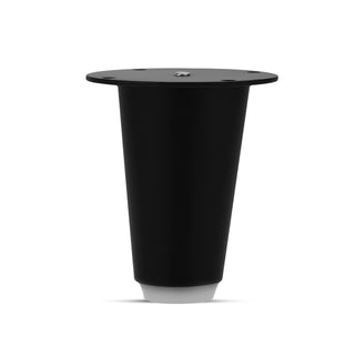 Plantex 3 Inch Sofa Legs for Bed Furniture/Sofa Legs for Table/Sofa Support Legs with Rubber Grip (Black, 6 Pcs)