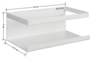 Plantex Magnetic Refrigerator Shelf/Magnetic Shelf for Fridge/Kitchen Organiser Storage Magnetic Spice Rack for Fridge (white)