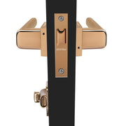 Plantex Heavy Duty Door Lock ÃƒÂ¢Ã¢â€šÂ¬Ã¢â‚¬Å“ Bathroom Door Lock/Mortise Keyless Handle Set for Home/Bathroom/Store Room/Balcony/Office with Baby Latch (7093 ÃƒÂ¢Ã¢â€šÂ¬Ã¢â‚¬Å“ PVD Choco & Satin Black Matt)