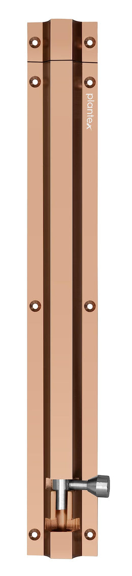 Plantex Stainless Steel 12 inch Tower Bolt/Tower Bolt for Home,Offices Doors and Windows/Tower Bolt for Main Door/Door Latch/Kundi/Chitakini/Door Latch for Windows (Rose Gold, Pack of 1)