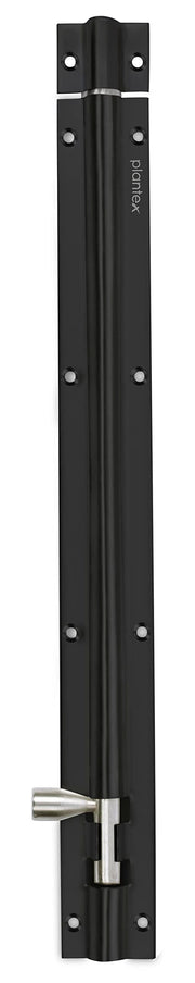Plantex Stainless Steel Tower Bolt/12 Inch Tower Bolt for Home,Offices Doors and Windows/Tower Bolt for Main Door/Door Latch/Kundi/Chitakini/Door Latch for Windows - Pack of 1 (Black)