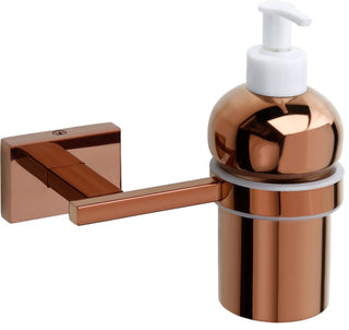 Plantex 304 Grade Stainless Steel Handwash Holder for Wash Basin Liquid Soap Dispenser for Bathroom Accessories - Benz (Rose gold)