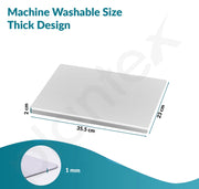 Plantex Stainless Steel Chopper Board for Kitchen Use/L-Shape Chopping Board/Non-Slip, Rust-Proof, Anti-Bacterial Surface Cutting Pad (Pack of 1, Chrome Finish, Size-35.5 cm X 23 cm)