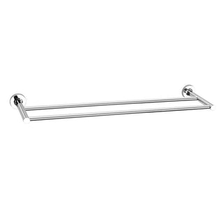 Plantex Stainless Steel Heavy and Sturdy Dual Towel Rod for Bathroom/Towel Hanger/Towel Holder/Bathroom Accessories (24-inch) Chrome Finish
