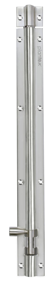 Plantex Stainless Steel 12 inch Tower Bolt/Tower Bolt for Home,Offices Doors and Windows/Tower Bolt for Main Door/Door Latch/Kundi/Chitakini/Door Latch for Windows (Matt Finish, Pack of 2)