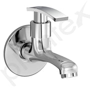 Plantex Bib Cock Water Tap for Bathroom with Water Saving Nozzle for Tap with Teflon Tape/Kitchen and Bathroom Accessories - Pack of 2 (Long Body-Chrome)