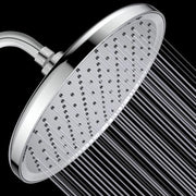 Plantex Abs Shower Head For Bathroom/10 Inch Round Single Mode Bathroom Shower Head/Water Saving Shower Head- (Chrome)