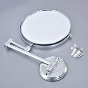 Plantex Premium Brass Magnifying Mirror/Two-Sided 360Ãƒâ€šÃ‚Â° Swivel Shaving Mirror with 5x/1x Magnification/Vanity Mirror for Bathroom (8 Inches-Chrome/Wall Mount)
