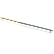 Plantex Stainless Steel & Aluminium Cabinet Handle/600mm Wardrobe Door Handle/Cupboard Pull-Push Handles for Home/Office - Pack of 1 (Green & Gold)