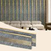 Plantex Louvers Panel for Wall/8 Feet Wall Panels/3D Charcoal Panel for Interior Walls DÃ©cor - Pack of 7 Covers - 56 Sq. Ft, Size-1 Feet x 8 Feet (WD-2209)