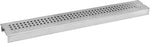 Plantex 304 Grade Stainless Steel Long Shower Drain/Floor Trap/Jali Removable Grate/Lid for Bathroom and Kitchen (10 x 45 cm - Matt) (A418-Square)