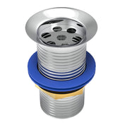 Plantex Stainless Steel 4 inch Full Thread Waste Coupling for Wash Basin/Coupling for Sink - Pack of 1 (Silver)
