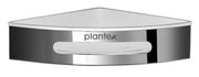 Plantex Corner Shelf for Bathroom Wall / 304 Grade Stainless Steel Bathroom Corner Rack/Bathroom Organizer/Kitchen Side Corner Shelf/Kitchen Shelf -(Silver and White, 9x9 inches)