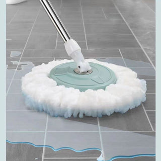 Plantex ABS Plastic Mop with Stainless Steel Wringer Basket with Microfiber Refill – Floor Mopping System