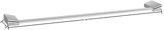 Plantex Fully Brass Smero Towel Rod for Bathroom/Towel Stand/Hanger/Bathroom Accessories - 24 Inch,Chrome (AR-3132)