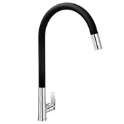 Plantex Sink Tap For Basin With Water Saving Nozzle For Sink Tap/Flexible Silicone Swivel Spout Kitchen Faucet/Water Tap For Kitchen Sink-(COL-1012B), Black