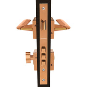 Plantex Main Door Lock/Mortise Lock for Door with 3 Years of Warranty - Robust Door Lock for Home with Brass Lock Body & Cylinder (7105 - PVD Choco)