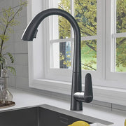 Plantex Pure Brass Pull Down Sink Mixer with Dual Modes/Single Lever Hot & Cold Mixer Tap for Kitchen Sink-Deck Mounted (Black)