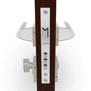 Plantex Heavy Duty Door Lock - Main Door Lock Set with 3 Keys/Mortise Door Lock for Home/Office/Hotel (7090 Satin White & Chrome Finish)