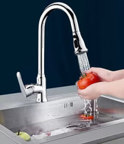 Plantex Pull-Down Kitchen Sink Tap/Pure Brass Sink Tap for Kitchen Basin with 360Ã¢ÂÂ° Swivel Spout/Kitchen Sink Faucet- (Chrome)