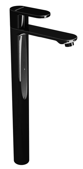 Plantex Pure Brass Pillar Tap for Wash Basin with Water Saving Aerator/High Neck Pillar Cocke for Basin/Sink Tap for Wash Basin with Teflon Tape -7 Year Warranty by Plantex-(ORN-204-PVD Black)