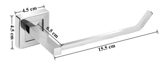 Plantex Stainless Steel Toilet Paper Roll Holder/Toilet Paper Holder/Tissue Paper Roll Holder for Bathroom Accessories (Chrome)