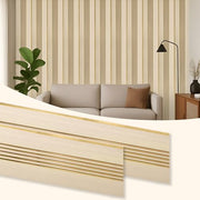 Plantex Louvers Panel for Wall/8 Feet Wall Panels/3D Charcoal Panel for Interior Walls Décor - Pack of 3 Covers - 24 Sq. Ft, Size-1 Feet x 8 Feet (YD-1203)