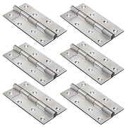 Plantex Heavy Duty Stainless Steel Door Butt Hinges 5 inch x 12 Gauge/2.5 mm Thickness Home/ Office/ Hotel for Main Door/ Bedroom/ Kitchen/ Bathroom - Pack of 6 (Satin Matt )
