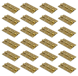 Plantex Heavy Duty Stainless Steel Door Hinges 5 inch x 12 Gauge/2.5 mm Thickness Home/ Office/ Hotel for Main Door/ Bedroom/ Kitchen/ Bathroom - Pack of 24 (Brass Antique )