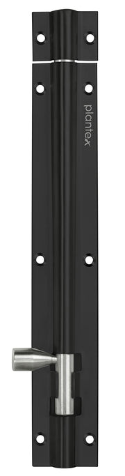 Plantex Stainless Steel Tower Bolt/Tower Bolt for Home,Offices Doors and Windows/Tower Bolt for Main Door/Door Latch/Kundi/Chitakini/Door Latch for Windows - Pack of 8 (Black Finish, 8 inch)