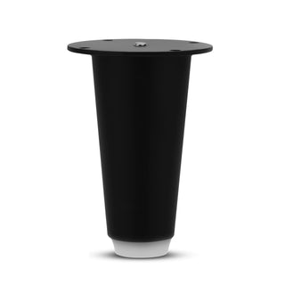 Plantex 4 Inch Sofa Legs for Bed Furniture/Sofa Legs for Table/Sofa Support Legs with Rubber Grip (Black, 8 Pcs)