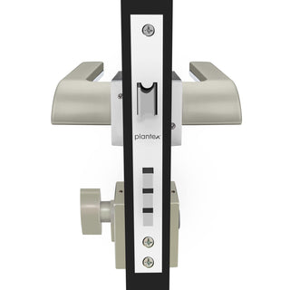 Plantex Heavy Duty Door Lock - Main Door Lock Set with 3 Keys/Mortise Door Lock for Home/Office/Hotel (7094 - Satin White & Chrome)