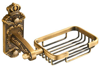 Plantex Aluminum Soap Holder for Bathroom/Soap Stand/Bathroom Accessories (Brass Antique Finish)