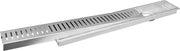 Plantex 304 Grade Stainless Steel Long Shower Drain/Floor Trap/Jali Removeble Grate/Lid for Bathroom and Kitchen (10 x 45 cm - Matt) (Capsule)
