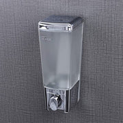 Plantex ABS Plastic Refillable Soap Handwash Dispenser for Shampoo & Body Lotion - Ideal for Hospitals, Hotels, Restaurants, Offices, Bathroom & Toilet (Chrome)