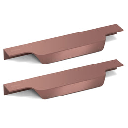 Plantex Profile Handle for Kitchen Cabinet/6 Inch Alluminium Drawer Profile Handle/Wardrobe Pull Handle for Home/Office/Hotel - Pack of 2 (Rose Gold)