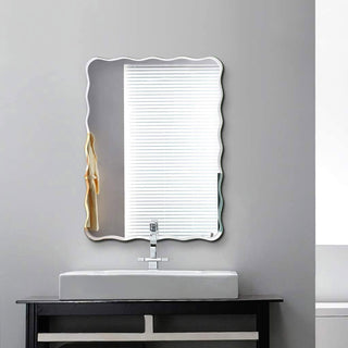 Plantex Frameless Bathroom Mirror/Rectangular Shape Glass for Wall/Mirror for Dressing Room/Living Room/Bedroom/Entryway (18 X 24 Inch)
