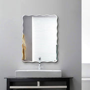 Plantex Frameless Bathroom Mirror/Rectangular Shape Glass For Wall/Mirror For Dressing Room/Living Room/Bedroom/Entryway (18 X 24 Inch)