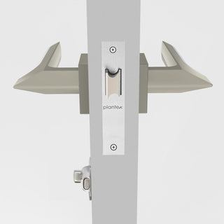 Plantex Heavy Duty Door Lock- Door Lock for Bathroom/Balcony/Office with Baby Latch/mortise keyless door lock (7082 – Satin White & Chrome Finish)