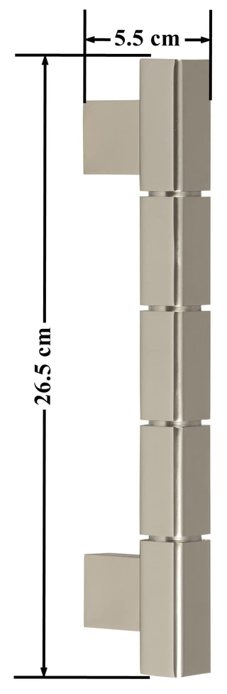 Plantex Mighty Aluminium 11 Inch Main Door Handle/Pull-Push Handle for Glass Door/3 Years Warranty (Satin Finish, Pack of 1)