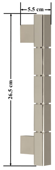 Plantex Mighty Aluminium 11 Inch Main Door Handle/Pull-Push Handle for Glass Door/3 Years Warranty (Satin Finish, Pack of 1)