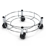 Plantex Stainless Steel Cylinder Trolley with Wheels/Easy to Move/LPG Cylinder Trolley