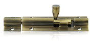 Plantex Stainless Steel Tower Bolt/Tower Bolt for Home,Offices Doors and Windows/4 Inch Tower Bolt for Main Door/Door Latch/Kundi/Chitakini/Door Latch for Windows - Pack of 1 (Brass Antique)