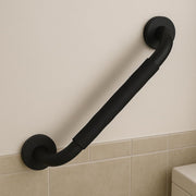 Plantex 304 Stainless Steel Grab Bar for Toilet with Grip/13 inch Anti-Slip Handle for Bathroom Support - Pack of 1 (Black)
