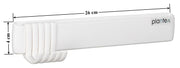 Plantex Magnetic Hook Rail with J-Shape/ABS Plastic Hooks for Wall Without Drilling/Hook Rail Bar for Clothes/Towel/Keys (5 Hooks - White)