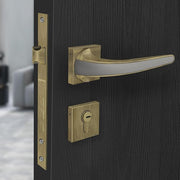 Plantex Heavy Duty Door Lock/Door Lock for Main Door/Mortise Door Locks for Home/Office/Hotel-3 Brass Keys (7091 - Brass Antique & Satin Black Matt)
