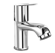 Plantex Pillar Tap for Bathroom with Water Saving Aerator and Brass Spindle/Wash Basin Tap with Teflon Tape/Single Lever Water Tap - (Rio-Chrome)