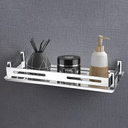 Plantex Stainless Steel Shelf for Bathroom/Kitchen Rack/Wall Mounted Bathroom Shelf/Bathroom Organiser (15x5 inches, Chrome)
