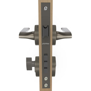 Plantex Door Lock-Fully Brass Main Door Lock with 4 Keys/Mortise Door Lock for Home/Office/Hotel (Sumer-3037, Satin Black Matt)